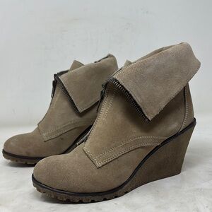 Women's Suede Wedge Ankle Boots